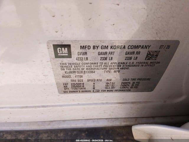 2020 BUICK ENCORE GX FWD ESSENCE 9