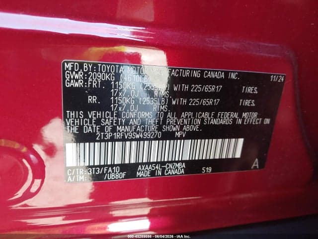 2025 TOYOTA RAV4 XLE 9