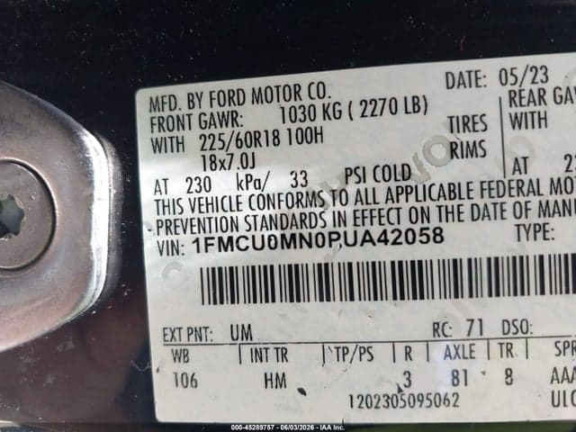 2023 FORD ESCAPE ST-LINE 10