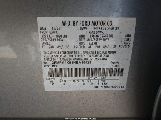 2022 FORD EDGE TITANIUM 9