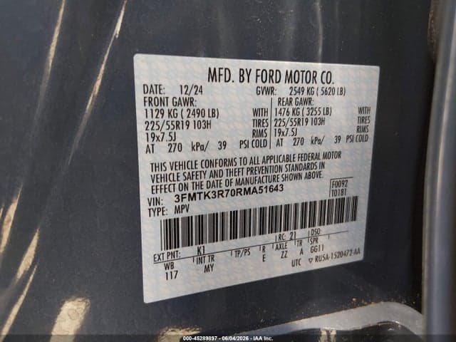 2024 FORD MUSTANG MACH-E PREMIUM 9