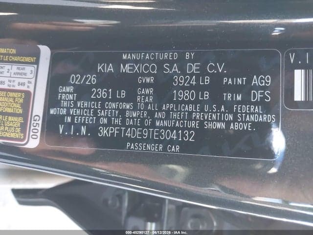 2026 KIA K4 LXS 9