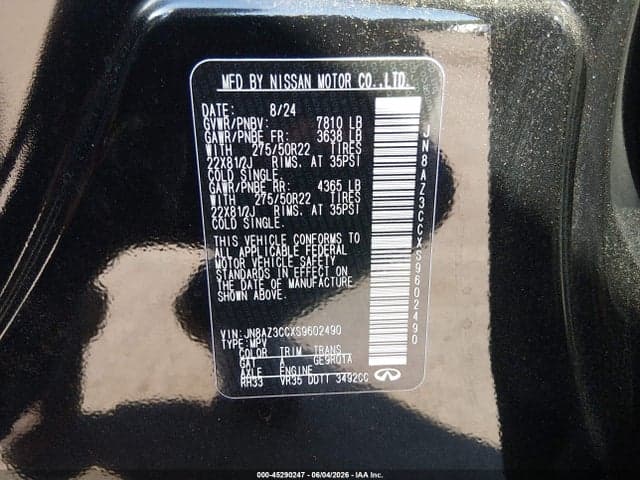2025 INFINITI QX80 AUTOGRAPH AWD 9