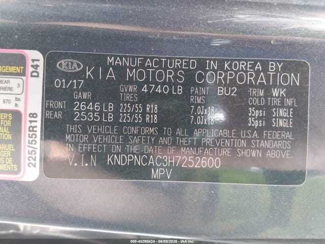 2017 KIA SPORTAGE EX 9