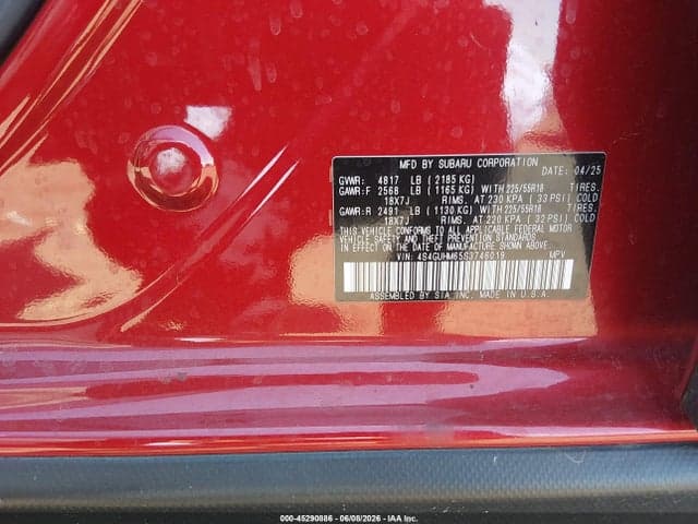 2025 SUBARU CROSSTREK LIMITED 9