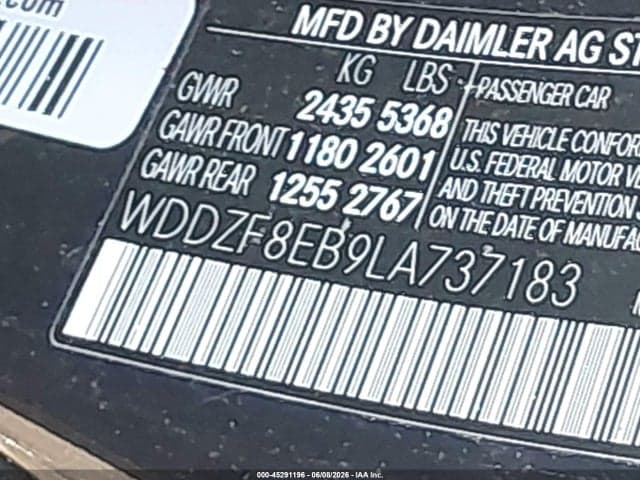 2020 MERCEDES-BENZ E 350 4MATIC 9