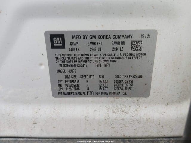 2021 BUICK ENCORE AWD PREFERRED 9
