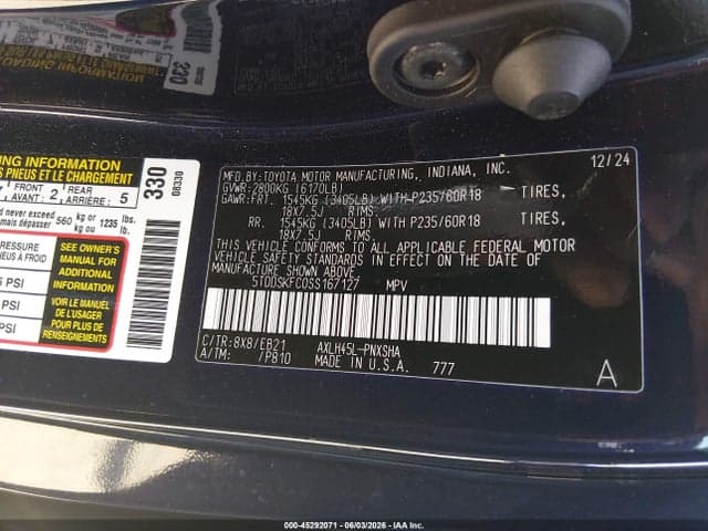 2025 TOYOTA SIENNA XSE 10