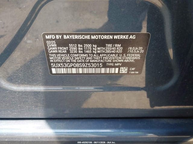 2025 BMW X3 30 XDRIVE 9