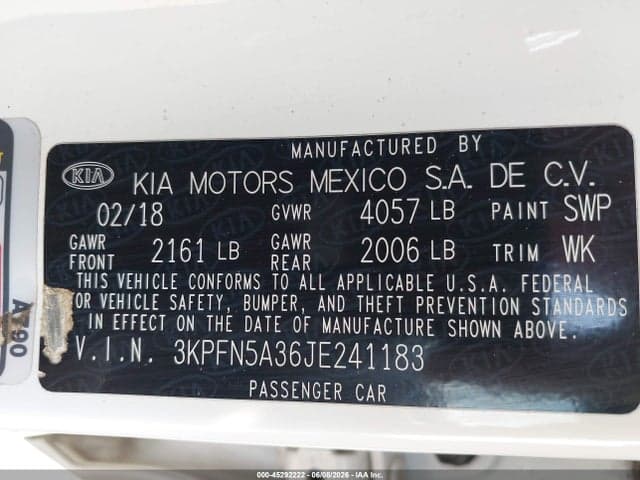 2018 KIA FORTE SX 9