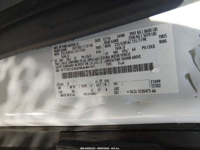 2017 FORD TRANSIT-150 9