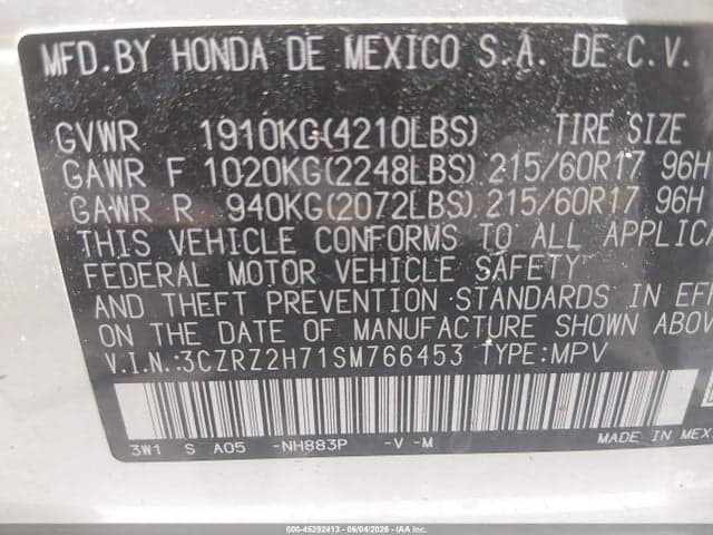 2025 HONDA HR-V AWD EX-L 9