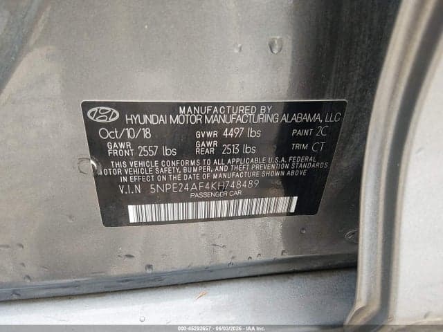2019 HYUNDAI SONATA SE 9