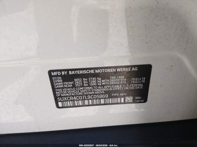 2020 BMW X5 SDRIVE40I 9