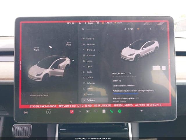 2019 TESLA MODEL 3 LONG RANGE/MID RANGE/STANDARD RANGE/STANDARD RANGE PLUS 8