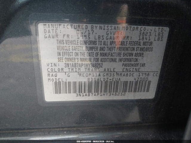 2017 NISSAN SENTRA SV 9