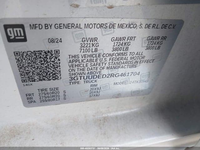 2024 GMC SIERRA 1500 4WD SHORT BOX SLT 9