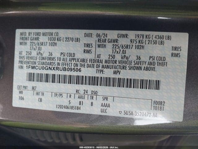 2024 FORD ESCAPE ACTIVE 9