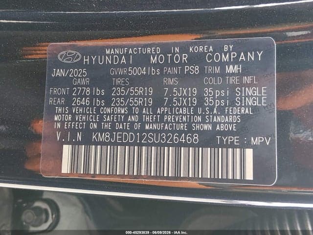2025 HYUNDAI TUCSON HYBRID LIMITED 9