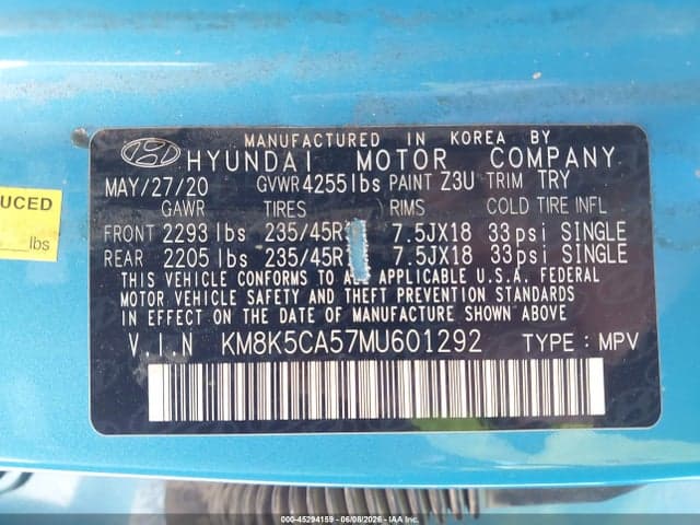 2021 HYUNDAI KONA ULTIMATE 9