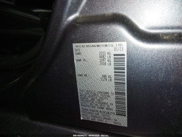 2023 NISSAN ALTIMA SR INTELLIGENT AWD 9