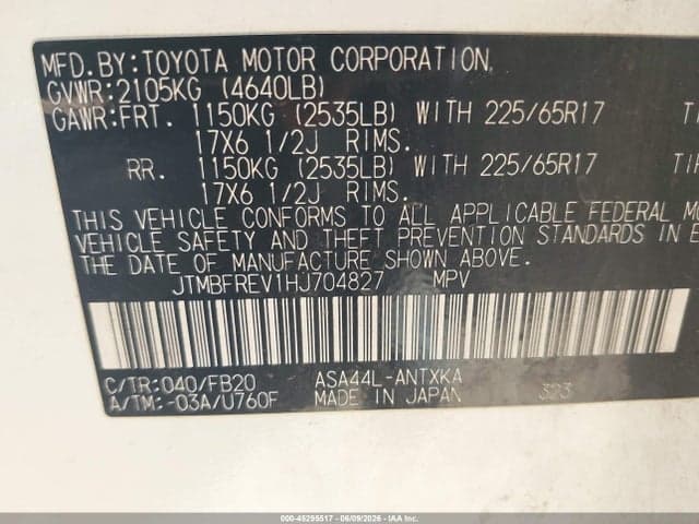 2017 TOYOTA RAV4 LE 9
