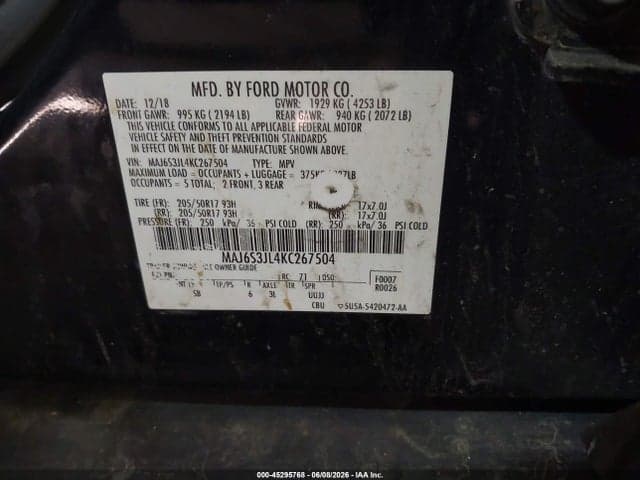 2019 FORD ECOSPORT SES 9