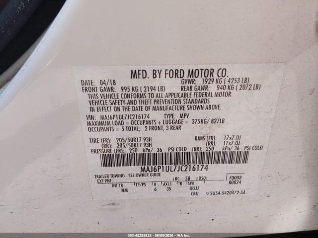 2018 FORD ECOSPORT SE 9