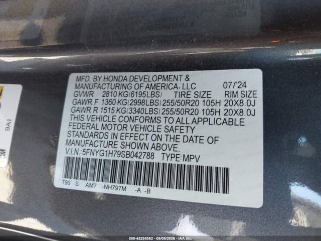 2025 HONDA PILOT TOURING 9