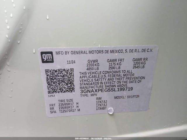 2025 CHEVROLET EQUINOX AWD LT 9