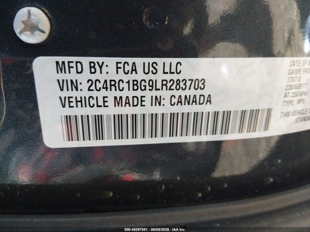 2020 CHRYSLER PACIFICA TOURING L 9