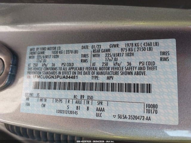 2023 FORD ESCAPE ACTIVE 9
