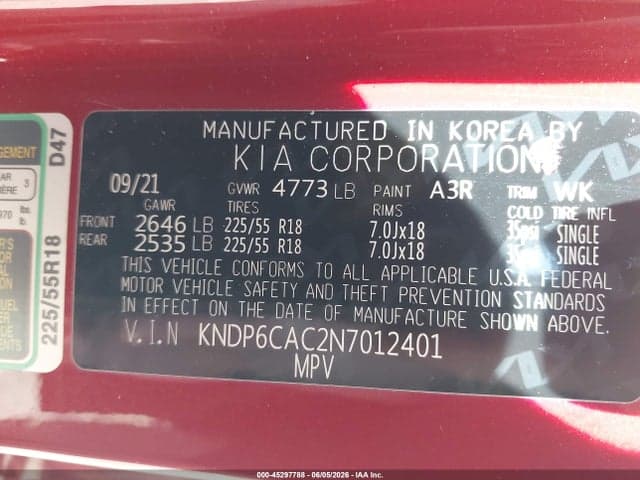 2022 KIA SPORTAGE NIGHTFALL EDITION 9