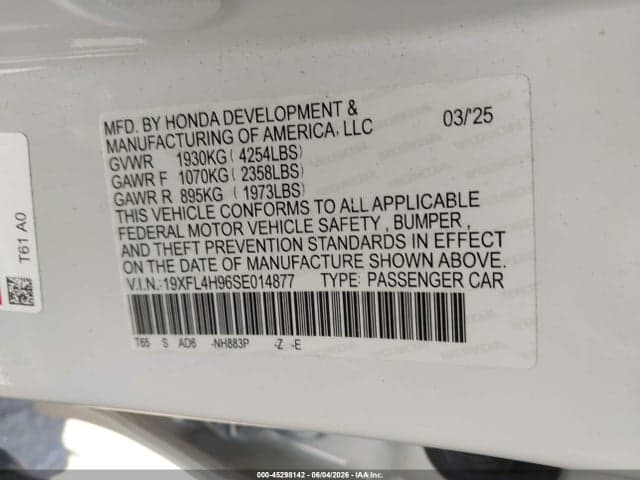2025 HONDA CIVIC HYBRID SPORT TOURING 9