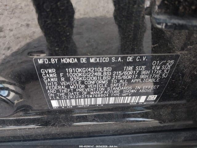 2025 HONDA HR-V AWD LX 9
