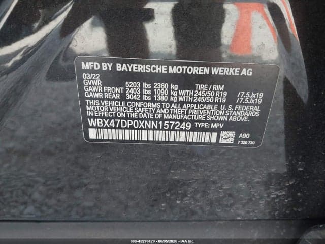2022 BMW X3 SDRIVE30I 9