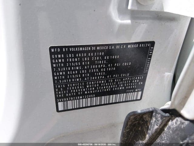 2024 VOLKSWAGEN TAOS 1.5T S 9