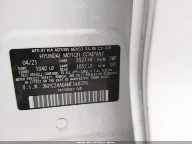 2021 HYUNDAI ACCENT SE 9