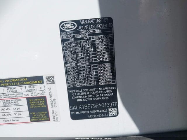 2023 LAND ROVER RANGE ROVER 10
