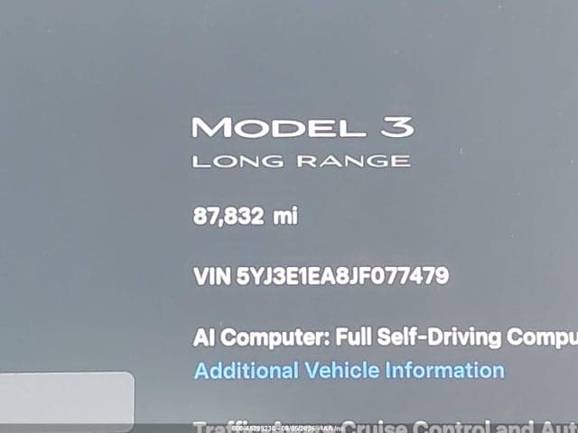 2018 TESLA MODEL 3 LONG RANGE/MID RANGE 16