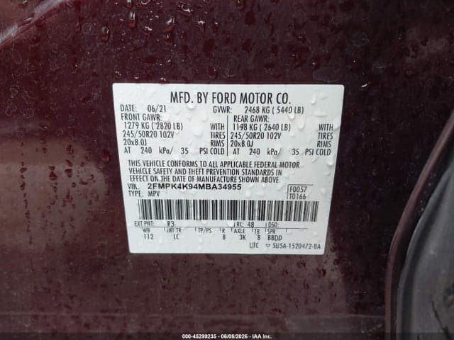 2021 FORD EDGE TITANIUM 9