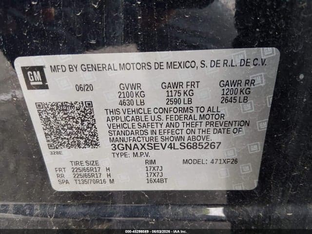 2020 CHEVROLET EQUINOX AWD LS 9