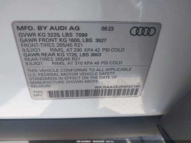 2024 AUDI Q8 E-TRON PREMIUM PLUS QUATTRO 9