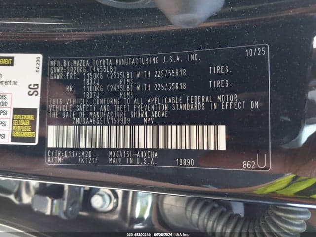 2026 TOYOTA COROLLA CROSS XLE 9