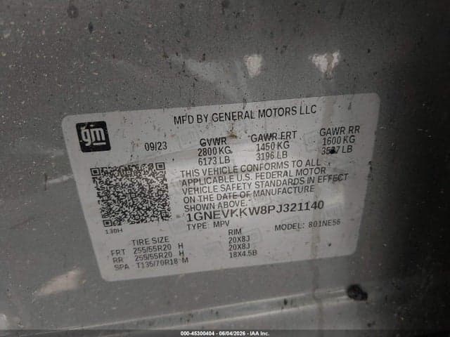 2023 CHEVROLET TRAVERSE AWD PREMIER 9