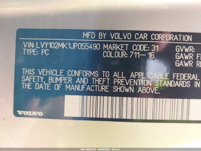 2018 VOLVO S90 T5 9