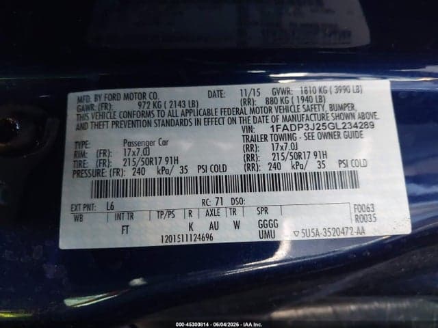 2016 FORD FOCUS TITANIUM 9