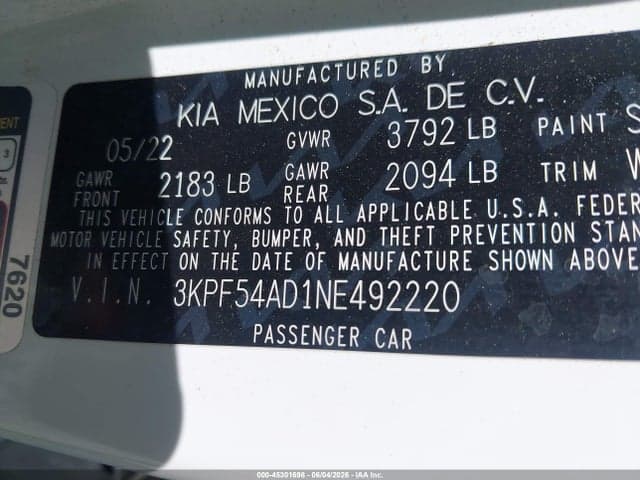 2022 KIA FORTE GT-LINE 9