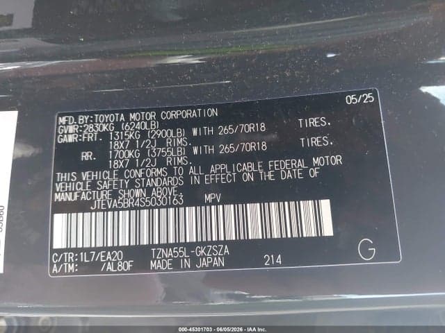 2025 TOYOTA 4RUNNER TRD OFF ROAD PREMIUM 9