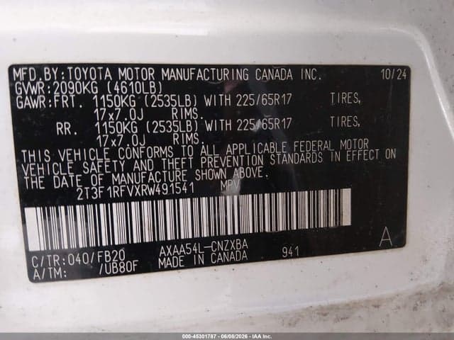 2024 TOYOTA RAV4 LE 9